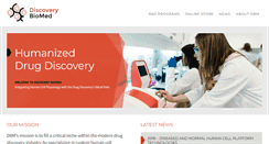 Desktop Screenshot of discoverybiomed.com